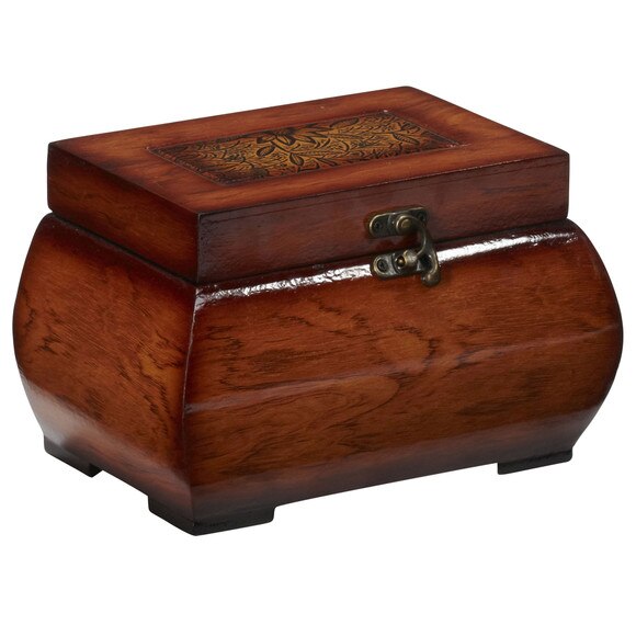 Decorative Lacquered Wood Chests Set of 2 - SKU #0527 - 4
