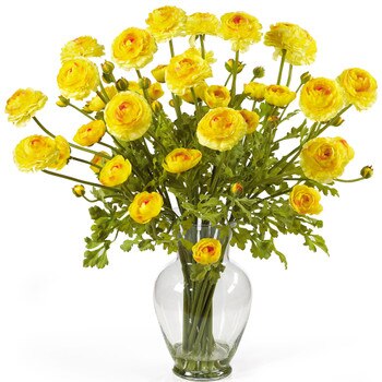 Ranunculus Liquid Illusion Silk Flower Arrangement - SKU #1087