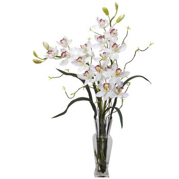 Cymbidium Silk Flower Arrangement - SKU #1183