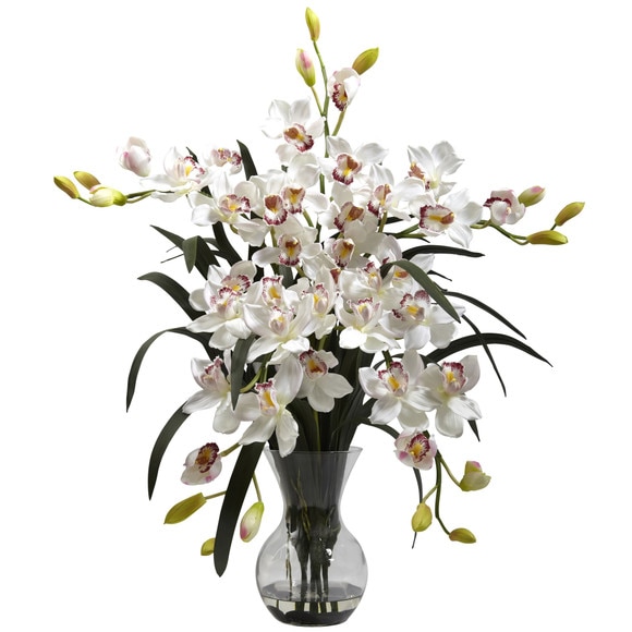 Large Cymbidium w/Vase Arrangement - SKU #1300