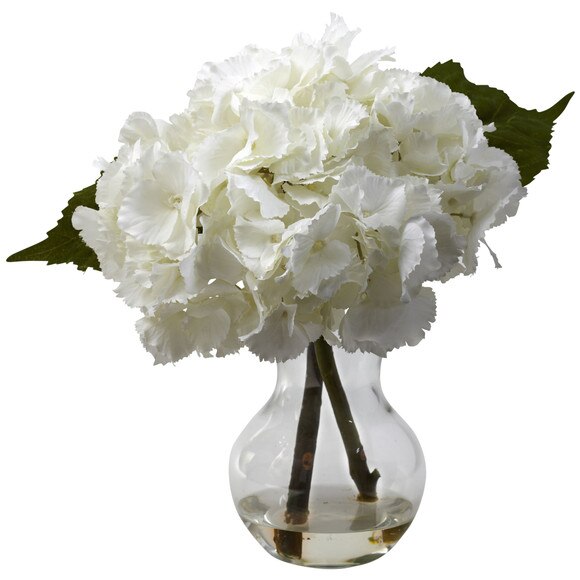 Blooming Hydrangea w/Vase Arrangement - SKU #1314