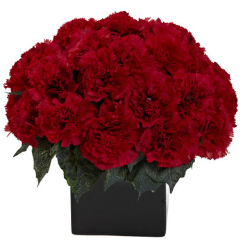 Carnation Arrangement w/Vase - SKU #1372-CP