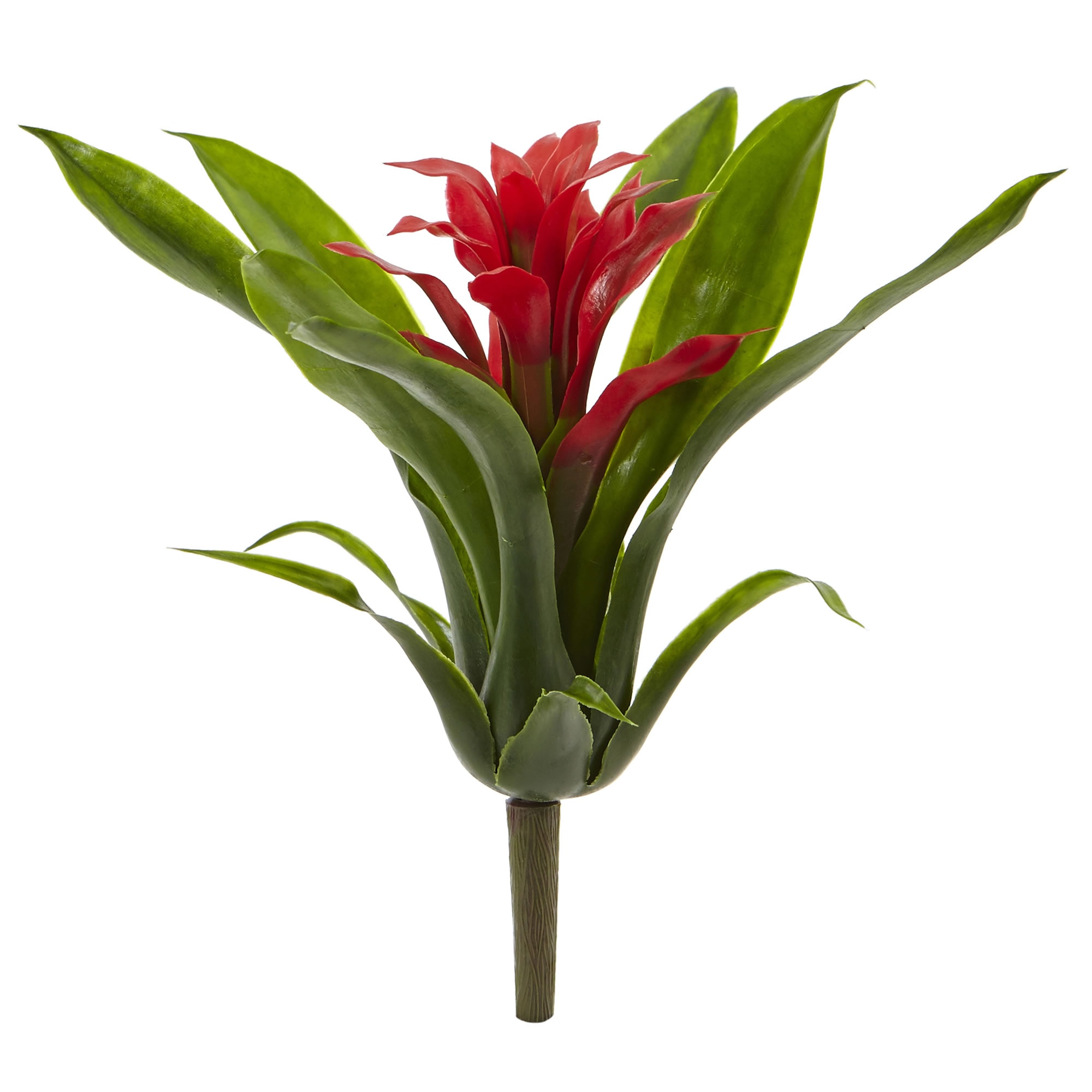 Set of 6 Artificial 10" Tropical Bromeliad Silk Flowers Individual