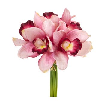 9 Cymbidium Orchid Artificial Flower Bundle Set of 6 - SKU #2250-S6