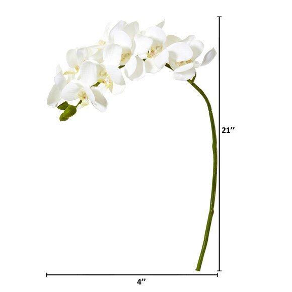 21 Phalaenopsis Orchid Artificial Flower Set of 6 - SKU #2268-S6 - 1