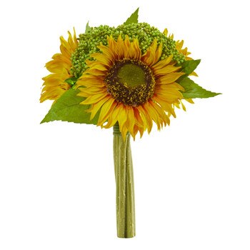 12 Sunflower Bundle Artificial Flower Set of 3 - SKU #2278-S3