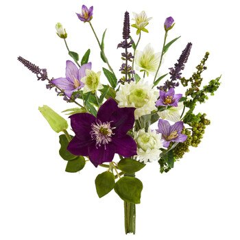 16 Mixed Artificial Flower Bouquet Set of 4 - SKU #2295-S4