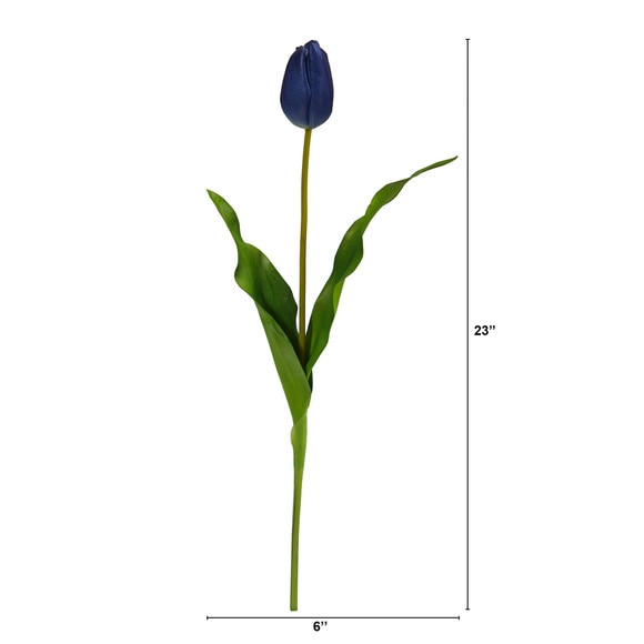 23 Dutch Tulip Artificial Flower Set of 12 - SKU #2310-S12 - 6