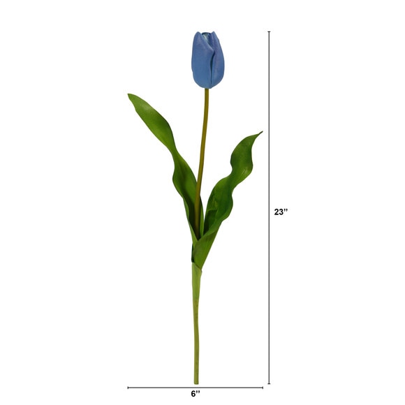 23 Dutch Tulip Artificial Flower Set of 12 - SKU #2310-S12 - 13