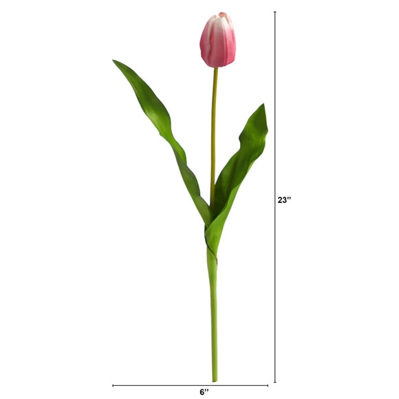 23 Dutch Tulip Artificial Flower Set of 12 - SKU #2310-S12 - 17