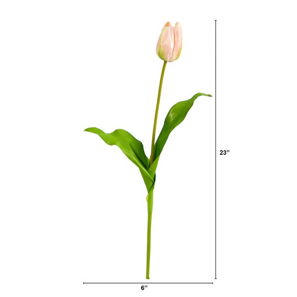 23 Dutch Tulip Artificial Flower Set of 12 - SKU #2310-S12 - 1
