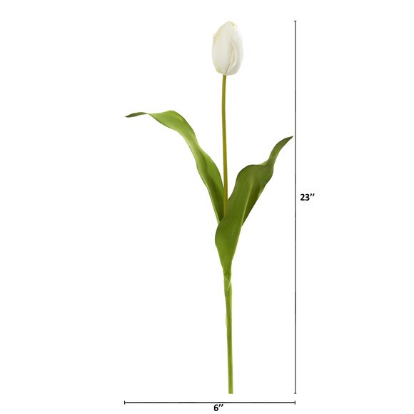 23 Dutch Tulip Artificial Flower Set of 12 - SKU #2310-S12 - 4