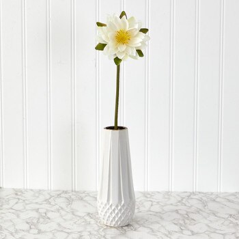 28 Lotus Artificial Flower Set of 4 - SKU #2354-S4-WH