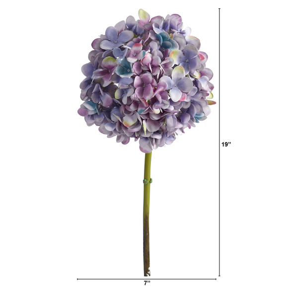 19 Hydrangea Artificial Flower Set of 3 - SKU #2359-S3 - 13