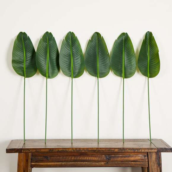 40-in Artificial Travelers Palm Stems- Set of 6 - SKU #2456-S6 - 10