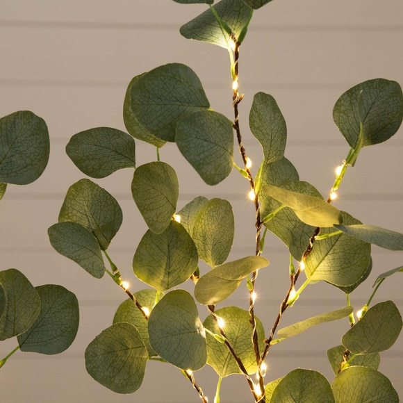 23 Pre-Lit 36 LED Artificial Eucalyptus Branch Stems - Set of 3 - SKU #2471 - 3