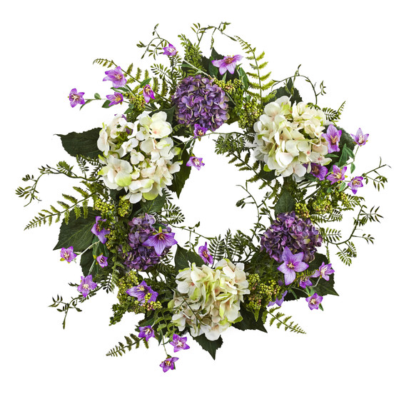 24 Hydrangea Berry Wreath - SKU #4531