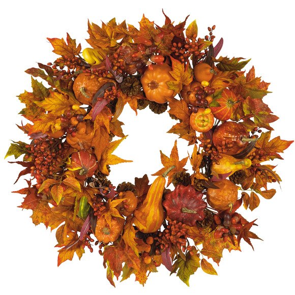 28 Harvest Wreath - SKU #4648