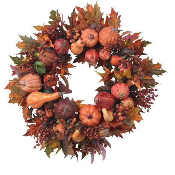 28 Harvest Wreath - SKU #4648 - 1