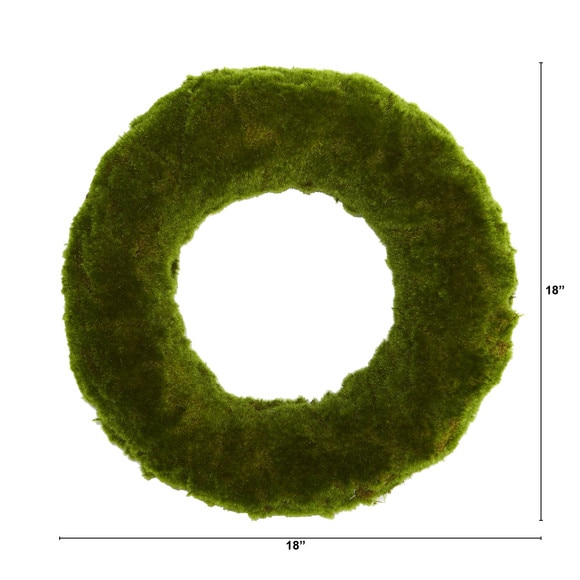 18 Moss Artificial Wreath - SKU #4649 - 1