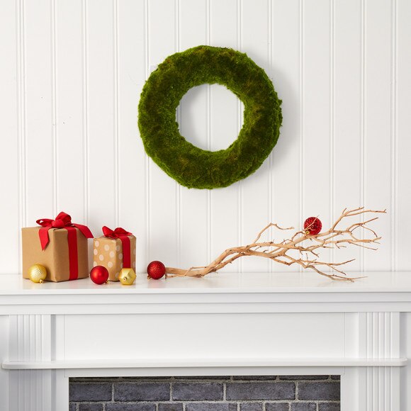 18 Moss Artificial Wreath - SKU #4649 - 2