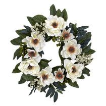 22 Magnolia Wreath - SKU #4793