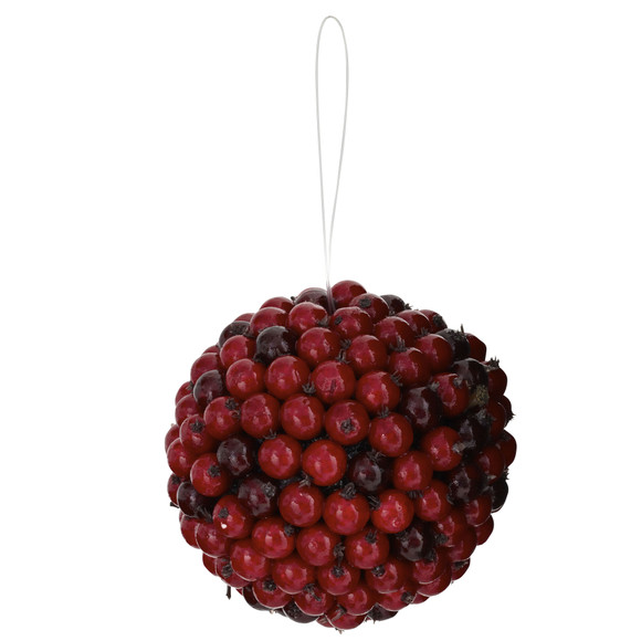 5 Red Berry Ball Set of 6 - SKU #4812-S6 - 4