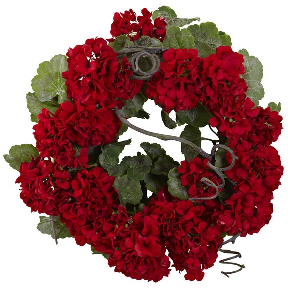 17 Geranium Wreath - SKU #4986