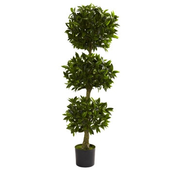 5 Triple Bay Leaf Topiary UV Resistant Indoor/Outdoor - SKU #5381