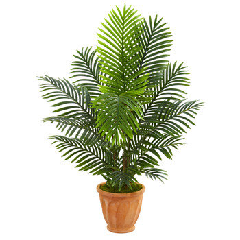 4.5 Paradise Palm Artificial Tree in Terra Cotta Planter - SKU #5661