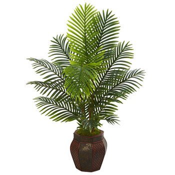 4.5 Paradise Palm Artificial Tree in Decorative Planter - SKU #5684