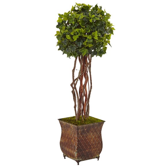 30 English Ivy Tree in Planter UV Resistant Indoor/Outdoor - SKU #5838