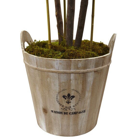 5.5 Rose Topiary Tree with Farmhouse Planter - SKU #5945 - 4