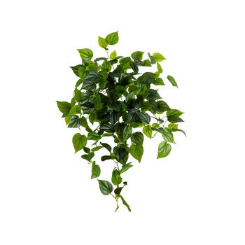 32 UV Resistant Artificial Philo Hanging Plant Indoor/Outdoor - Set of 2 - SKU #6136-S2