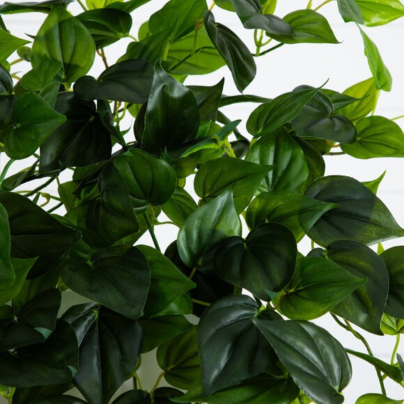 32 UV Resistant Artificial Philo Hanging Plant Indoor/Outdoor - Set of 2 - SKU #6136-S2 - 2