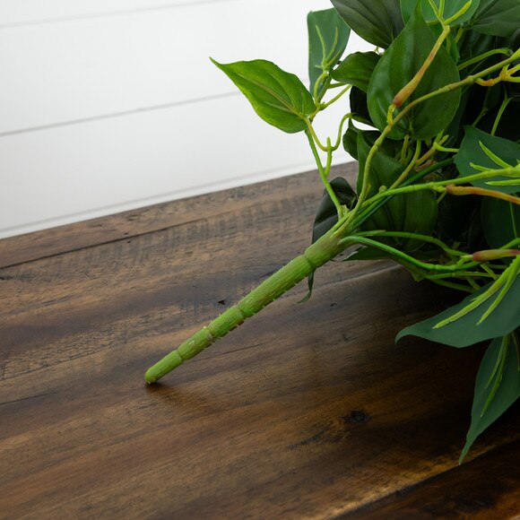 32 UV Resistant Artificial Philo Hanging Plant Indoor/Outdoor - Set of 2 - SKU #6136-S2 - 3