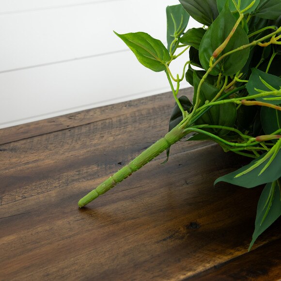 32 UV Resistant Artificial Philo Hanging Plant Indoor/Outdoor - Set of 2 - SKU #6136-S2 - 8