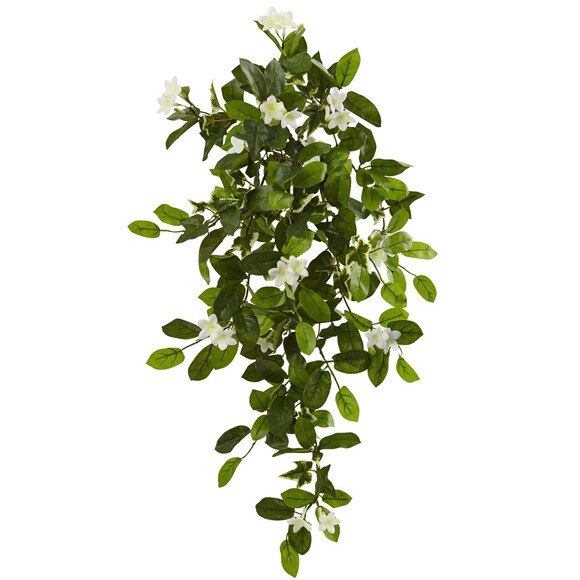 19 Mixed Stephanotis Ivy Hanging Artificial Plant Set of 4 - SKU #6151-S4