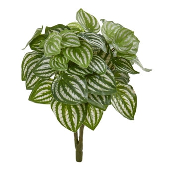 14 Watermelon Peperomia Artificial Plant Set of 6 Real Touch - SKU #6198-S6