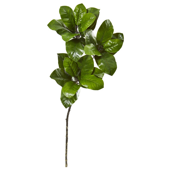 35 Magnolia Leaf Artificial Spray Plant Set of 3 - SKU #6233-S3