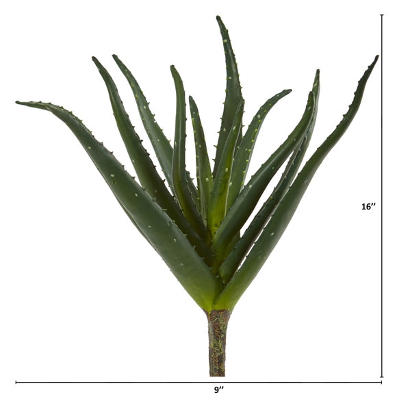 16 Aloe Artificial Plant Set of 3 - SKU #6245-S3 - 1