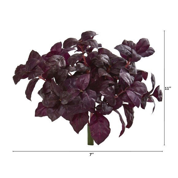 11 Basil Artificial Plant Set of 6 - SKU #6266-S6-BG - 1