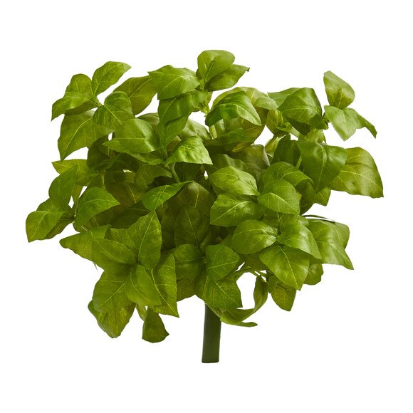 11 Basil Artificial Plant Set of 6 - SKU #6266-S6-BG - 2