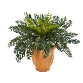 Cycas Artificial Plant in Terracotta Planter - SKU #6464