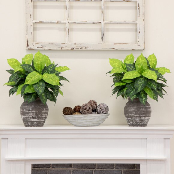19 Artificial Dieffenbachia Plant - Set of 6 - SKU #6620-S6 - 5