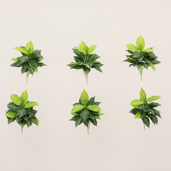 19 Artificial Dieffenbachia Plant - Set of 6 - SKU #6620-S6 - 6