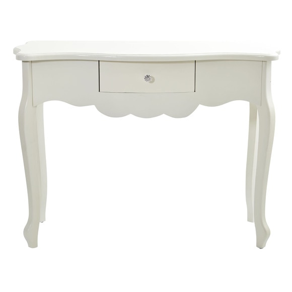 45.5 Vintage White Desk with Drawer - SKU #7035