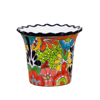 10 x 12 Handmade Mexican Talavera Ceramic Planter - SKU #7545-S1