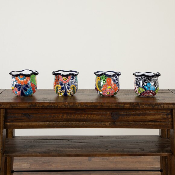 6 X 7 Handmade Mexican Talavera Ceramic Planter - SKU #7546-S1 - 10