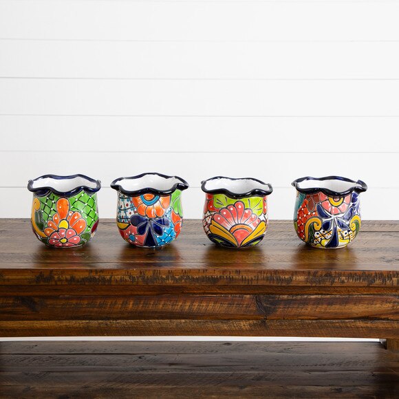 6 X 7 Handmade Mexican Talavera Ceramic Planter - SKU #7546-S1 - 15